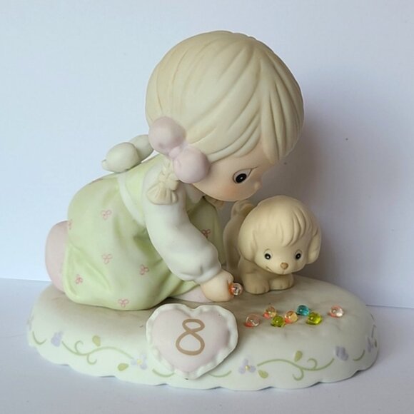 Vintage 1995 Precious Moments Growing In Grace 8 Years Old Collectible Figurine - Picture 1 of 9